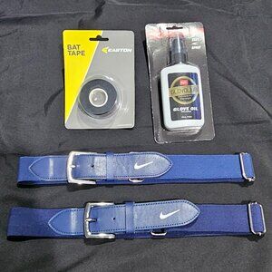 $7 for ALL -- 2 Mens Nike Belts, Glovolium & Bat Tape